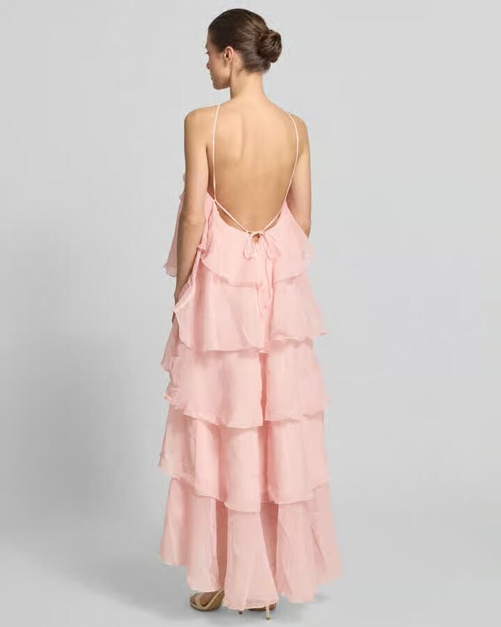 Vero Moda maxi-jurk met 3d-ruchedetail model 'DELILAH' - Foto 2