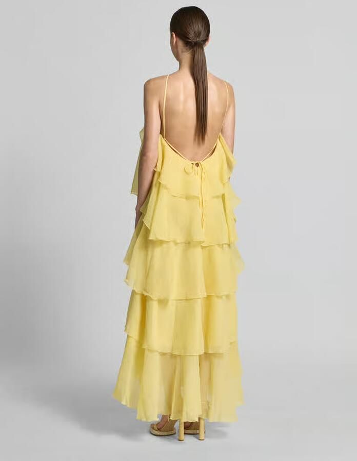 Vero Moda Maxi-jurk met 3d-ruchedetails model 'DELILAH'