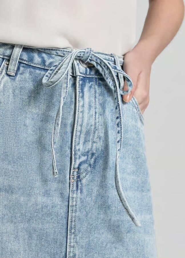 Vero Moda Midi-jeansrok van katoenmix model 'WIEN'