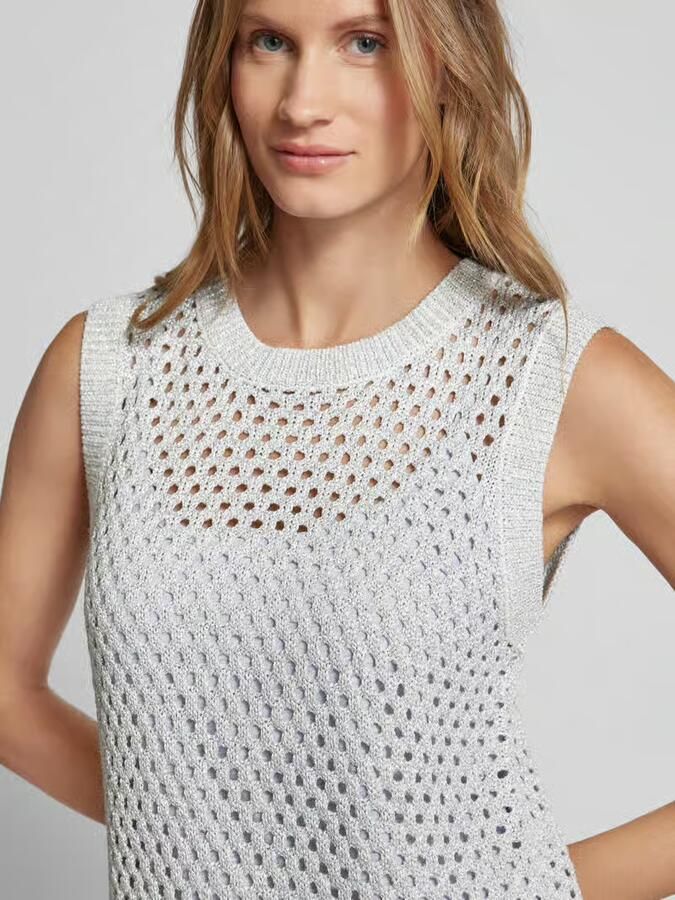 Vero Moda Midi-jurk met ajourpatroon model 'OLIVIA' - Foto 2