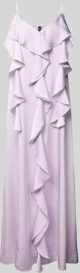 Vero Moda midi-jurk met ruches model 'ELLEN' - Foto 3