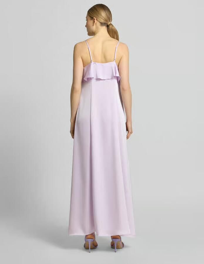 Vero Moda midi-jurk met ruches model 'ELLEN' - Foto 3