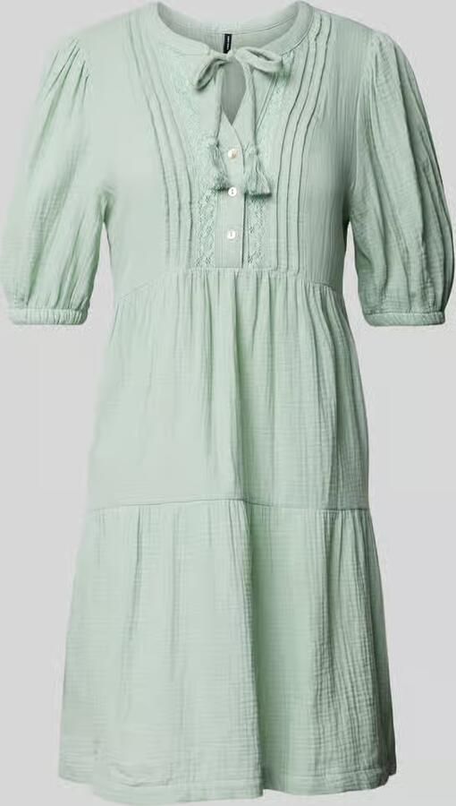 Vero Moda Mini-jurk VMNATALI 2 4 LACE SHORT DRESS WVN GA SPE