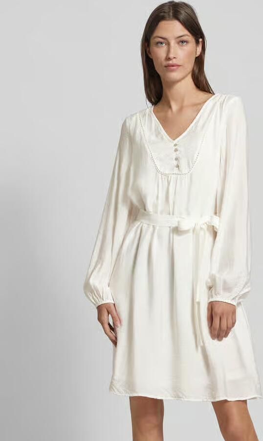 Vero Moda Mini-jurk met strikceintuur model 'MIRA' - Foto 3