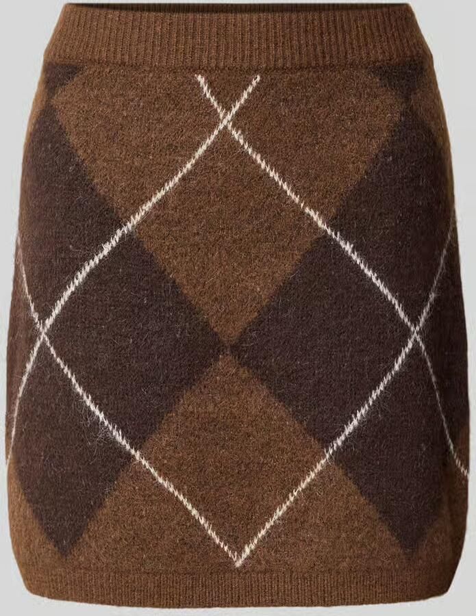 Vero Moda Minirok met argyle-motief