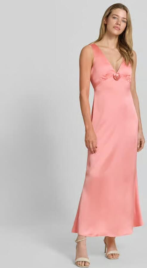 Vero Moda Nauwsluitende avondjurk met rozenapplicatie model 'GIANNA' - Foto 2