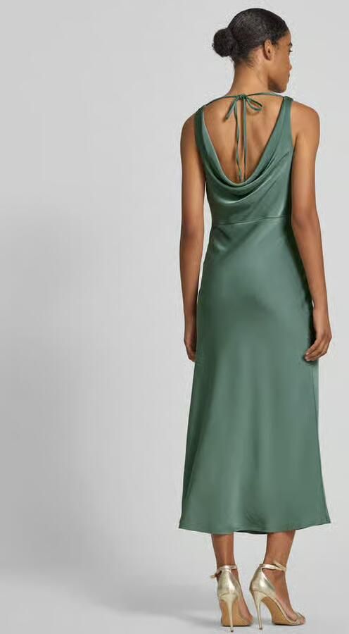 Vero Moda Nauwsluitende cocktailjurk met cascadehals model 'SASELINA' - Foto 2