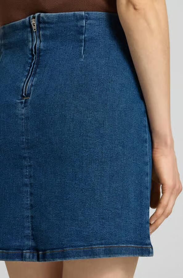 Vero Moda Nauwsluitende jeansrok met split aan de voorkant model 'NELLY' - Foto 3
