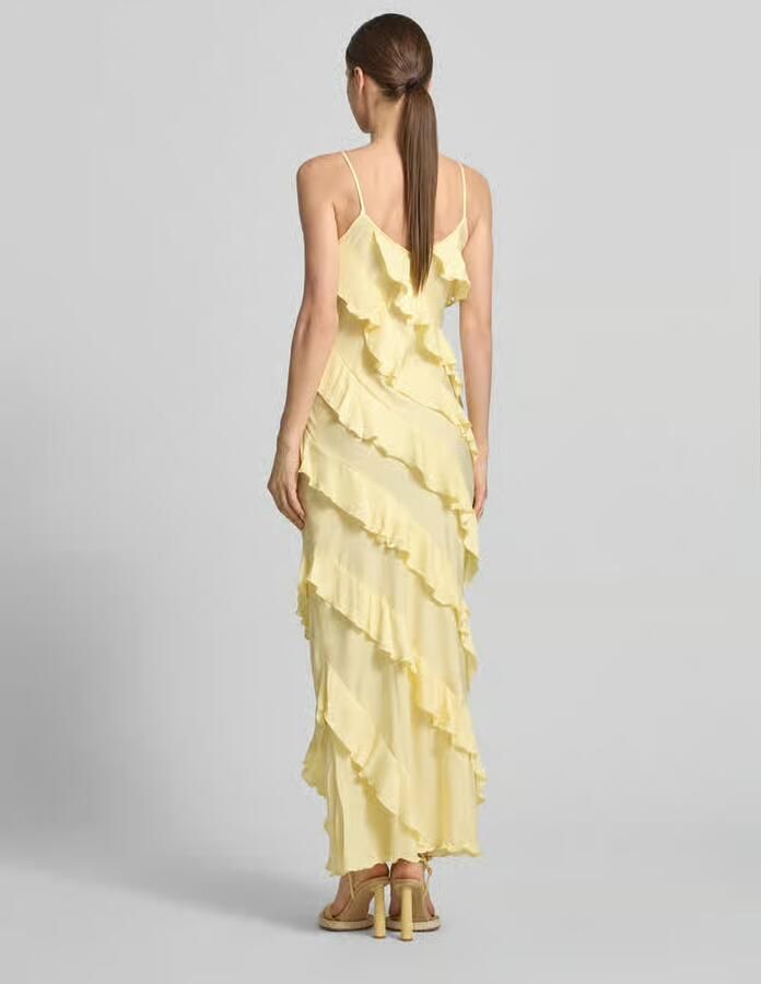 Vero Moda Nauwsluitende maxi-jurk met ruches model 'ICELYN'