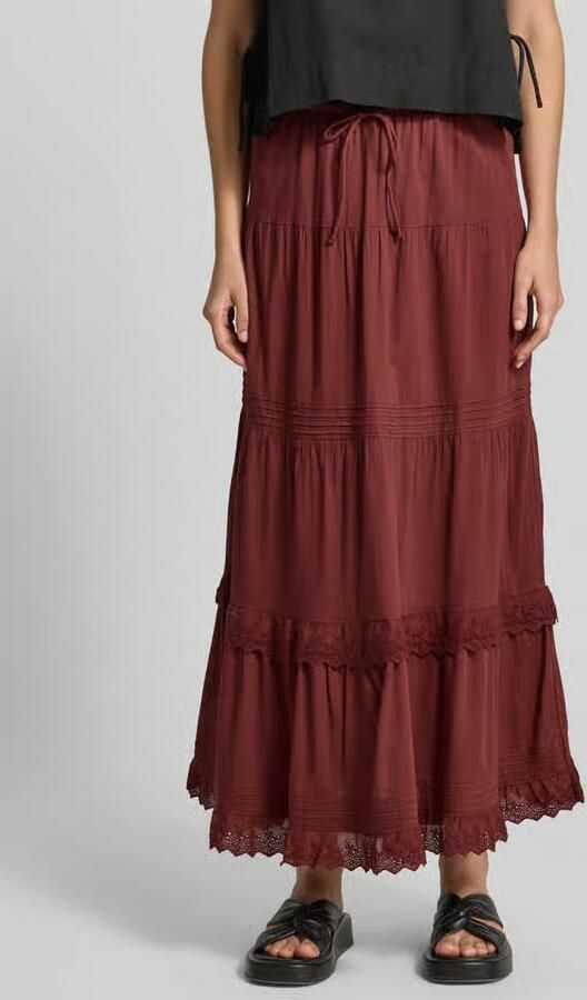 Vero Moda Nauwsluitende maxi-rok van puur katoen model 'SANDY' - Foto 3