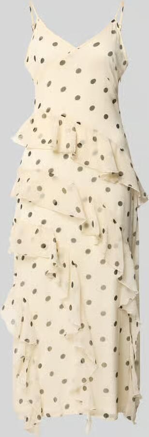 Vero Moda Nauwsluitende midi-jurk met ruches model 'SMILLA' - Foto 2