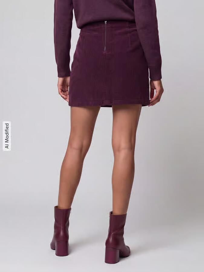 Vero Moda Nauwsluitende minirok van katoenmix model 'LULA' - Foto 5