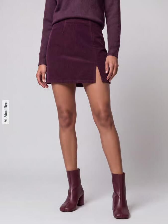 Vero Moda Nauwsluitende minirok van katoenmix model 'LULA' - Foto 6