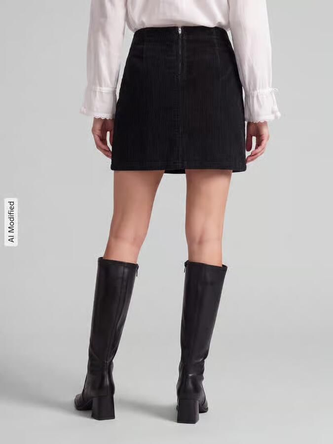 Vero Moda Nauwsluitende minirok van katoenmix model 'LULA' - Foto 4