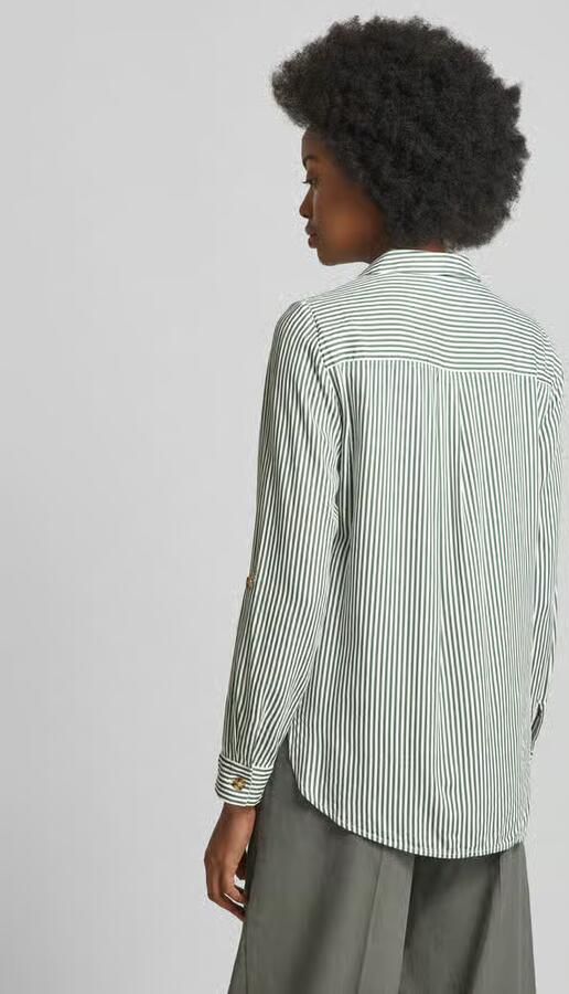 Vero Moda Overhemdblouse met opgestikte paspelzakken op de borst model 'BUMPY' - Foto 7