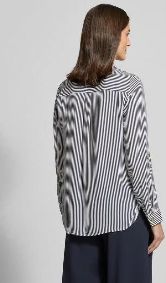 Vero Moda Overhemdblouse met opgestikte paspelzakken op de borst model 'BUMPY' - Foto 7