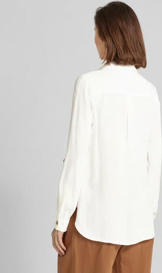 Vero Moda Overhemdblouse met opgestikte paspelzakken op de borst model 'BUMPY' - Foto 9