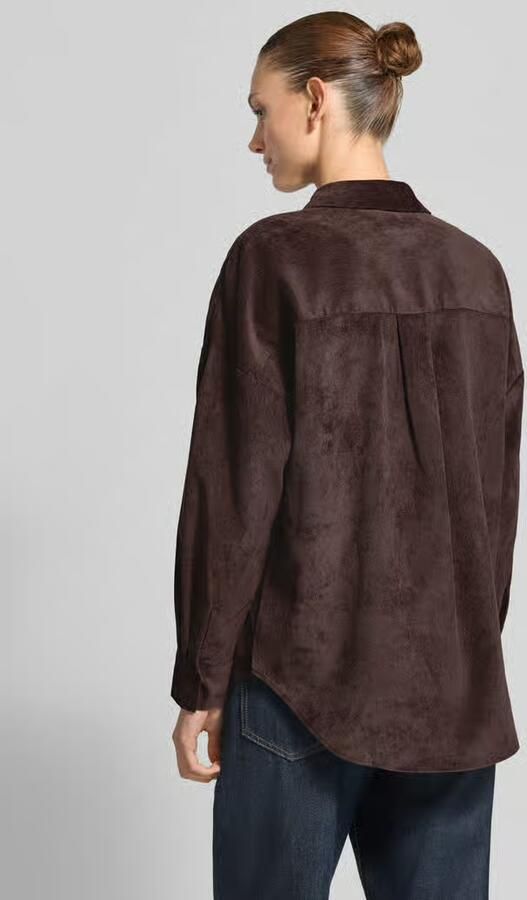 Vero Moda oversized fit blouse met lange mouwen met borstzak model 'SANNE' - Foto 3