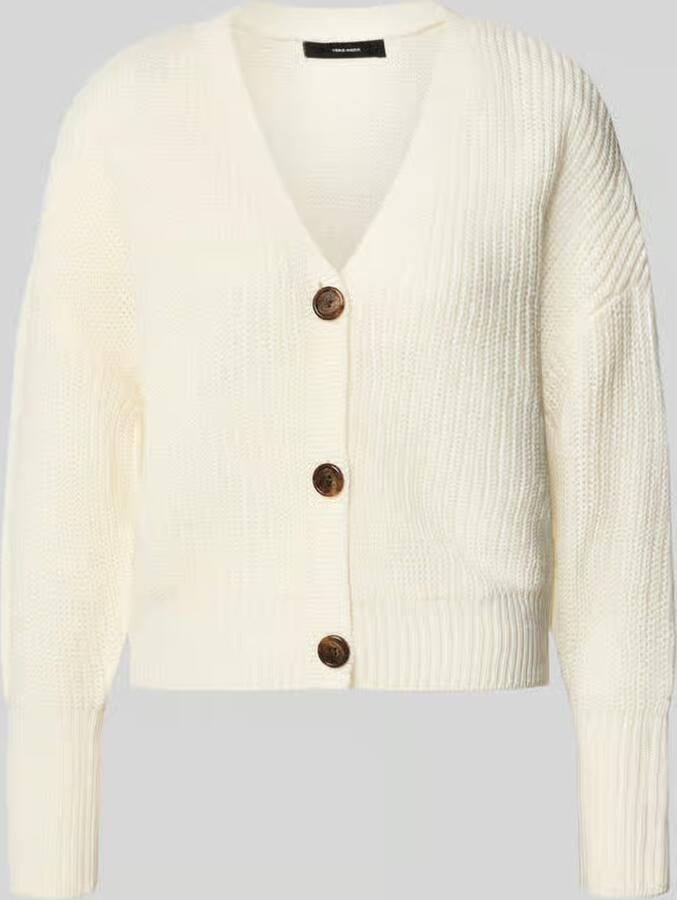 Vero Moda Regular fit gebreid jack met sierknopen model 'LEA' - Foto 5