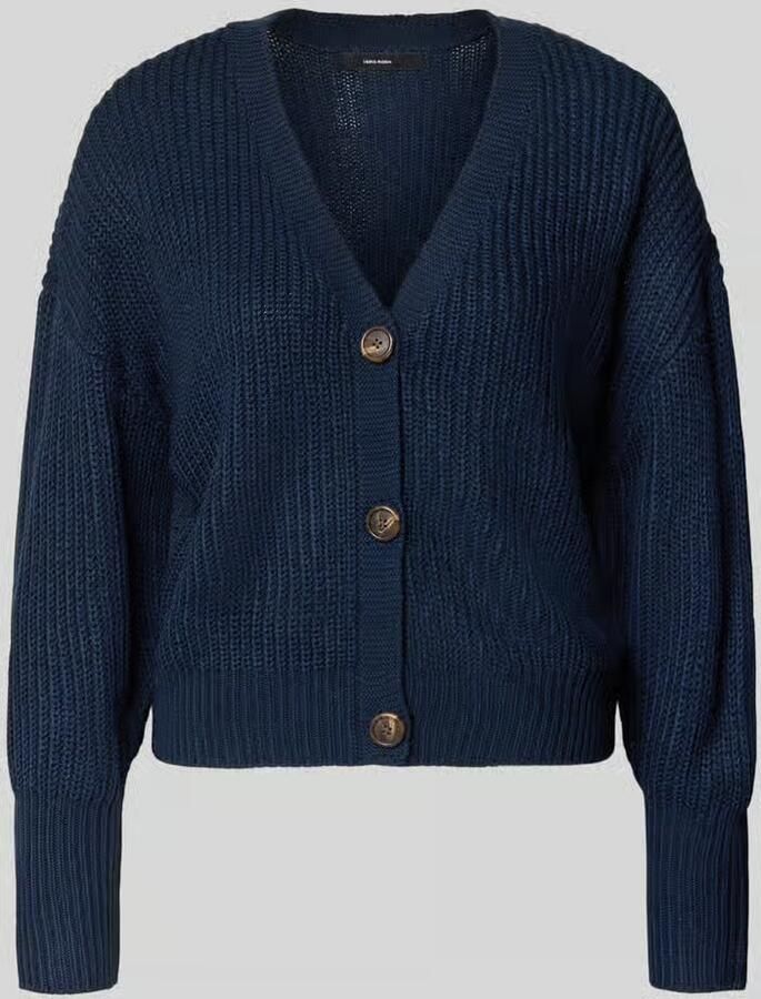 Vero Moda Loose fit gebreid jack met sierknopen model 'LEA'