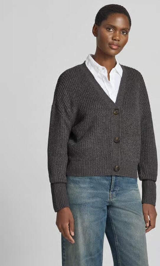 Vero Moda Loose fit gebreid jack met sierknopen model 'LEA' - Foto 8