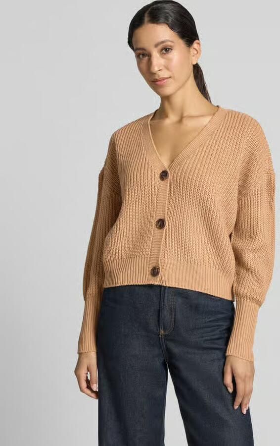 Vero Moda Regular fit gebreid jack met sierknopen model 'LEA' - Foto 9