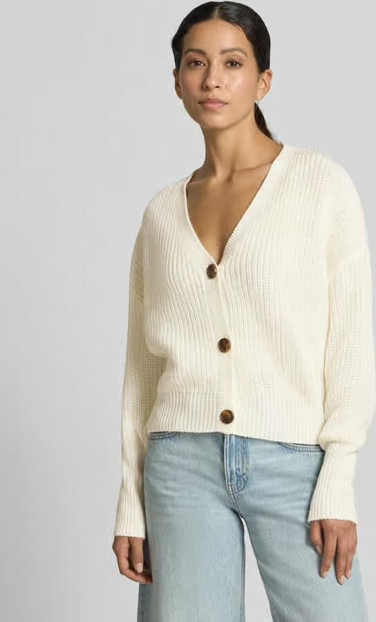 Vero Moda Regular fit gebreid jack met sierknopen model 'LEA' - Foto 10