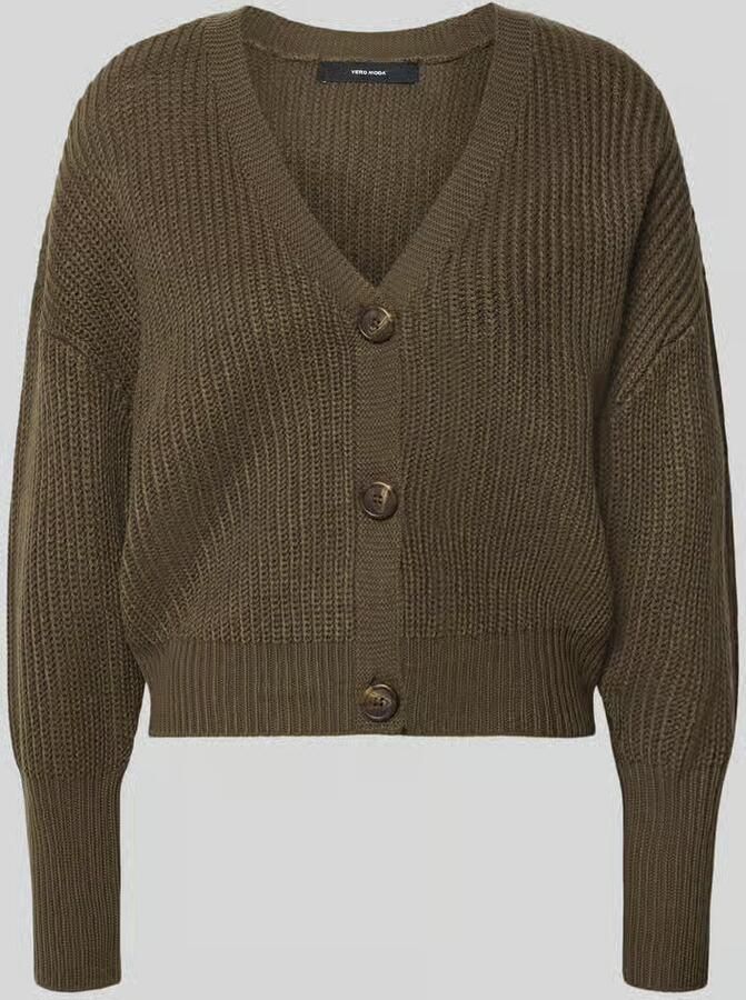 Vero Moda Oversized gebreid jack met v-hals model 'LEA'