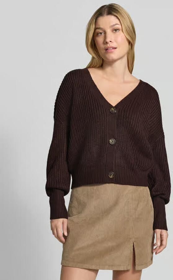 Vero Moda Oversized gebreid jack met v-hals model 'LEA' - Foto 3