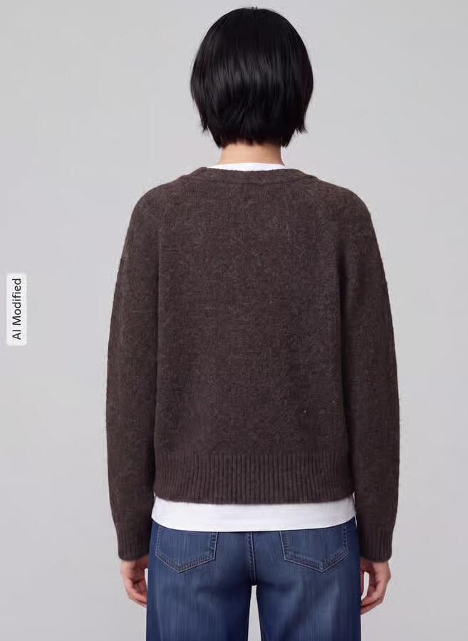 Vero Moda Comfort fit gebreid jack met V-hals model 'BOOM'