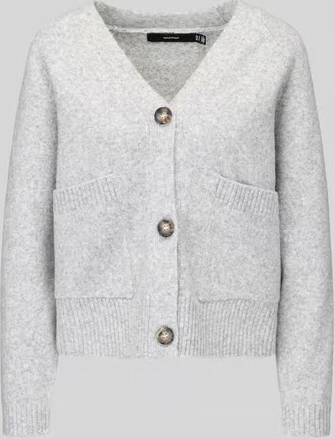 Vero Moda Comfort fit gebreid jack met V-hals model 'BOOM' - Foto 3