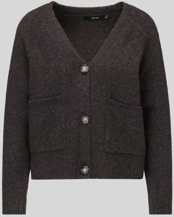 Vero Moda Comfort fit gebreid jack met V-hals model 'BOOM' - Foto 2