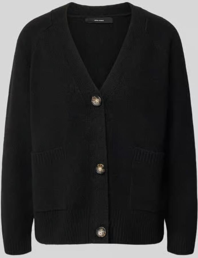Vero Moda Comfort fit gebreid jack met V-hals model 'BOOM' - Foto 2