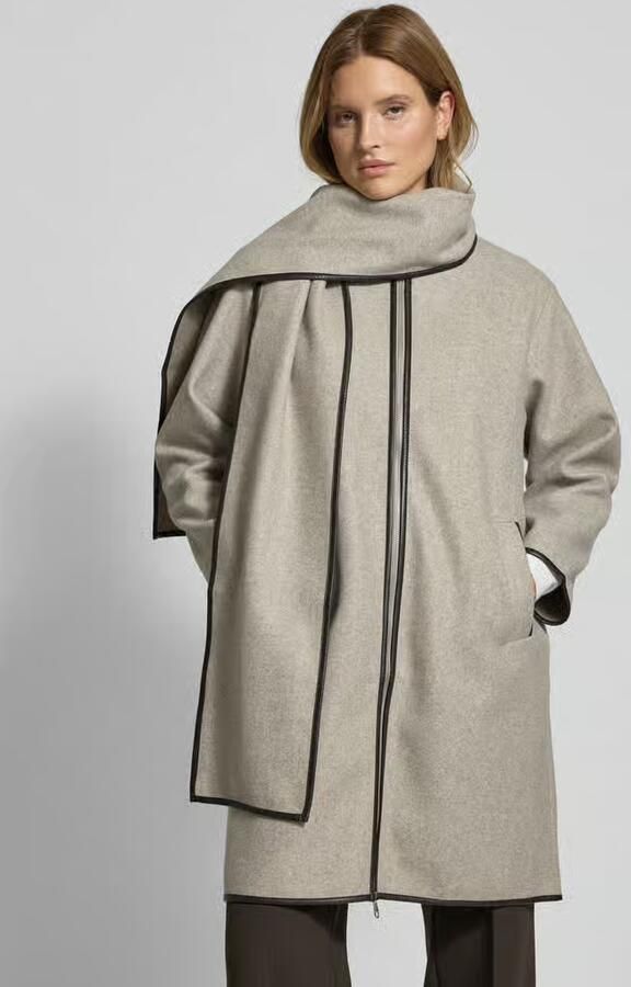 Vero Moda Oversized lange jas met sjaalkraag model 'FORTUNE MANJA' - Foto 2