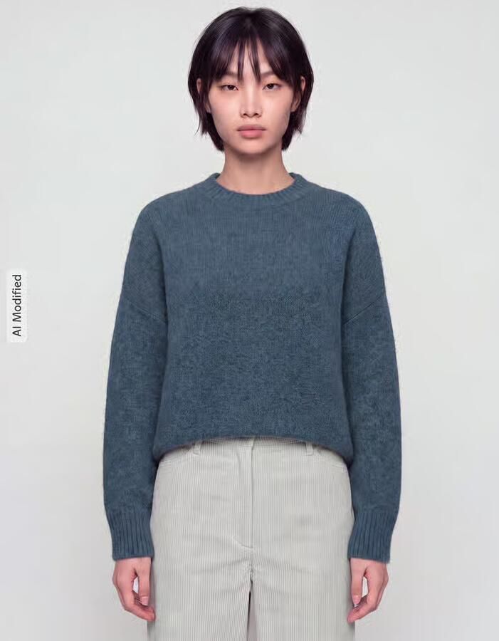 Vero Moda Gebreide trui VMBOOM LS O-NECK PULLOVER GA NOOS - Foto 2
