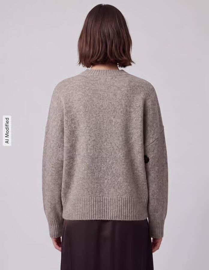 Vero Moda Gebreide trui VMBOOM LS O-NECK PULLOVER GA NOOS - Foto 2