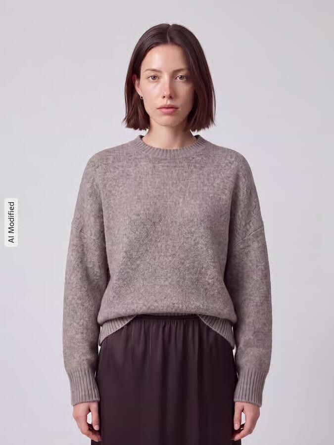 Vero Moda Gebreide trui VMBOOM LS O-NECK PULLOVER GA NOOS - Foto 9