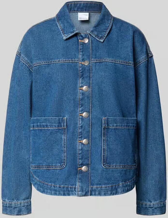 Vero Moda Oversized shirt met lange mouwen van katoenmix model 'JAMIE' - Foto 4