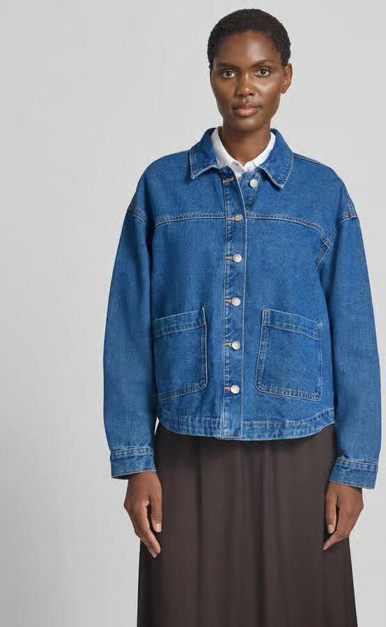 Vero Moda Oversized shirt met lange mouwen van katoenmix model 'JAMIE' - Foto 6