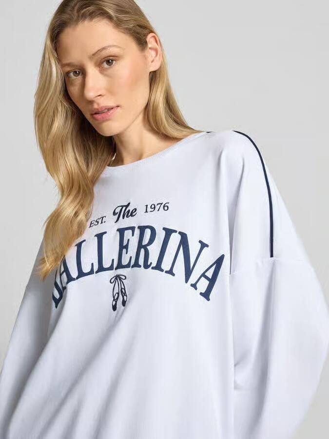Vero Moda oversized sweatshirt van katoenmix model 'JAMIE' - Foto 3
