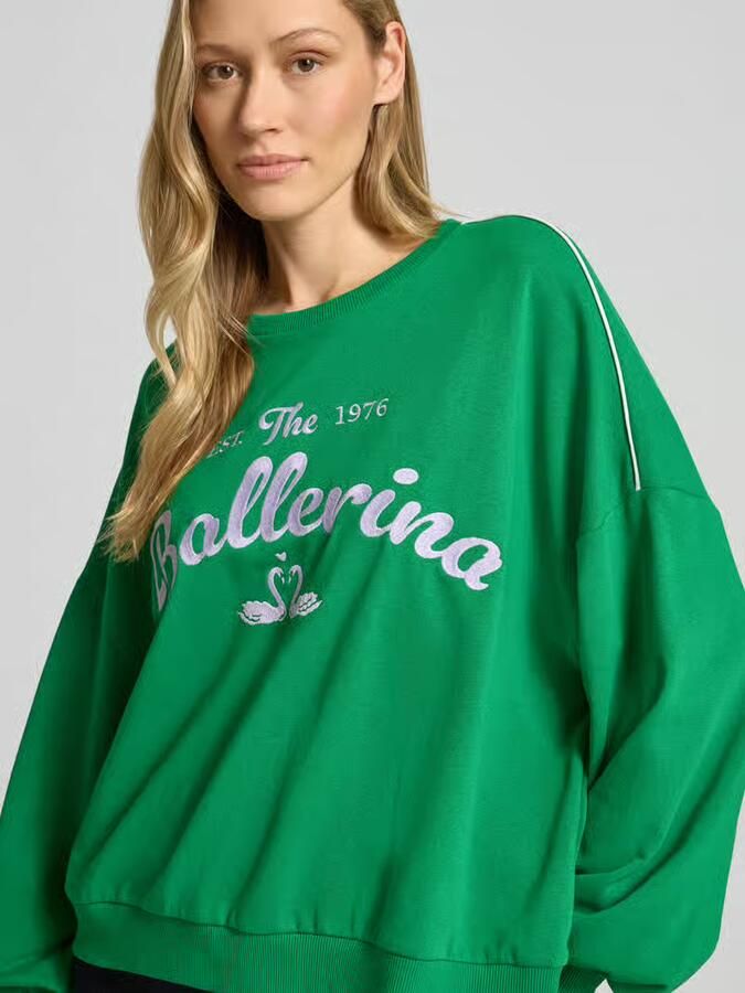 Vero Moda oversized sweatshirt van katoenmix model 'JAMIE' - Foto 4