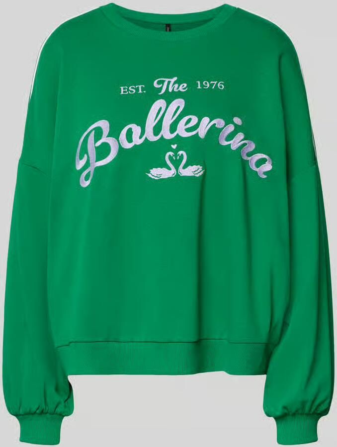 Vero Moda oversized sweatshirt van katoenmix model 'JAMIE' - Foto 5