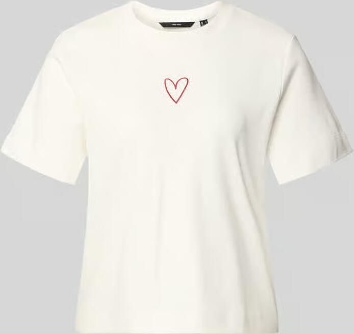 Vero Moda Oversized T-shirt van puur katoen model 'SARA METTE' - Foto 4