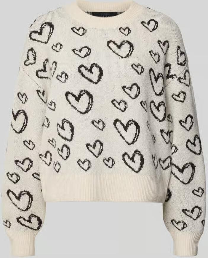 Vero moda Doffy Jacquard Gebreide Trui - Foto 4