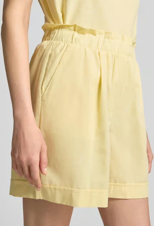 Vero Moda regular fit bermuda van mix van katoen en linnen model 'SELMA'