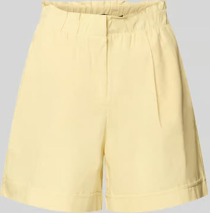 Vero Moda regular fit bermuda van mix van katoen en linnen model 'SELMA' - Foto 2