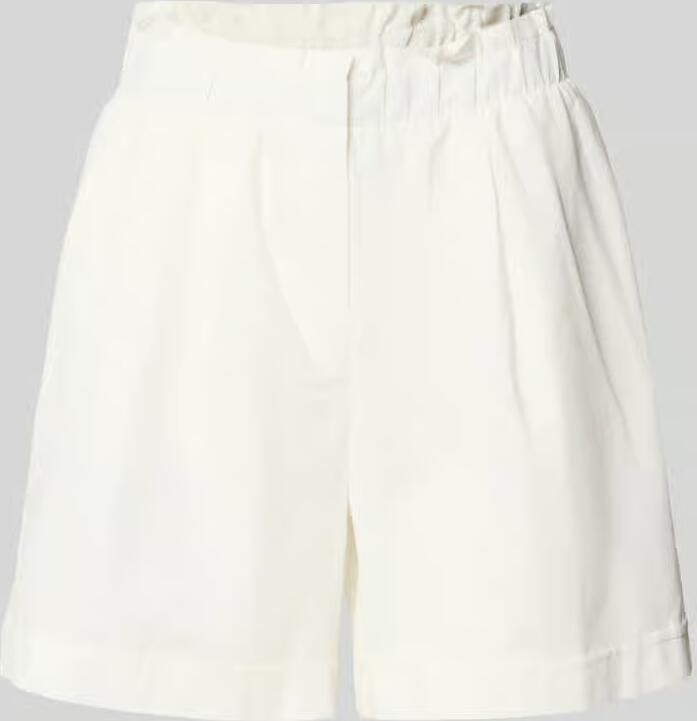 Vero Moda regular fit bermuda van mix van katoen en linnen model 'SELMA' - Foto 2
