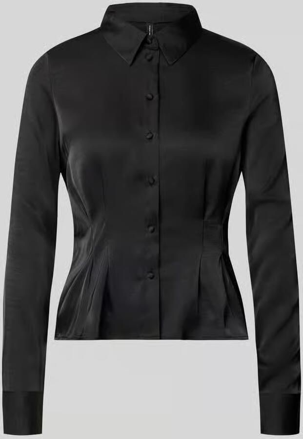 Vero Moda regular fit blouse met lange mouwen in satijnlook model 'MIRO'