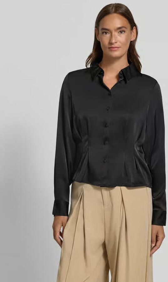 Vero Moda regular fit blouse met lange mouwen in satijnlook model 'MIRO' - Foto 2