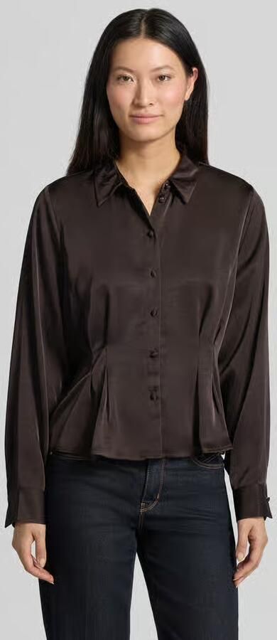 Vero Moda regular fit blouse met lange mouwen in satijnlook model 'MIRO' - Foto 4